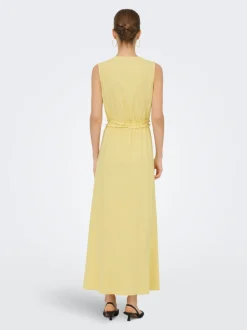 ONLGOA Leinen Langes Kleid