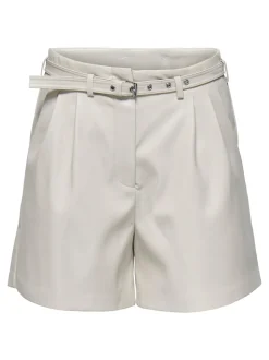 ONLHEIDI Mittlere Taille Normal geschnitten Kunstledershorts