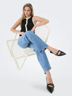 ONLHOPE Hohe Taille Weiter Beinschnitt Jeans