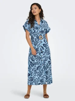 ONLJAKIRI Leinen Langes Kleid