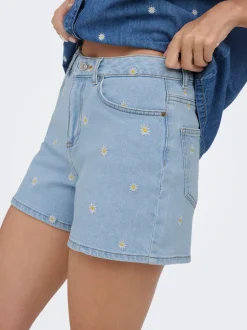 ONLJOSEPHINE Hohe Taille Locker geschnitten Jeans-Shorts