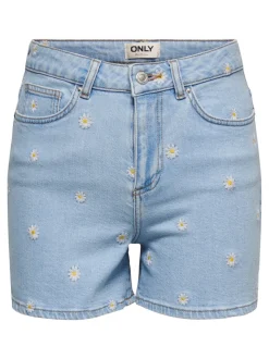 ONLJOSEPHINE Hohe Taille Locker geschnitten Jeans-Shorts