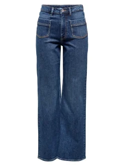 ONLJUICY Hohe Taille Weiter Beinschnitt Jeans