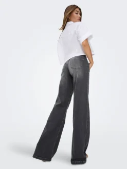 ONLJULLES Niedrige Taille Weiter Beinschnitt Jeans