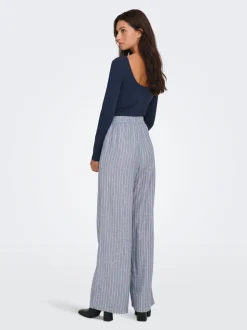 ONLLUDO Locker geschnitten Leinen Hose