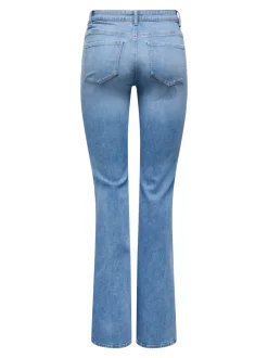 ONLLUSH Sehr niedrige Taille Retro-Fit, ausgestellt Jeans
