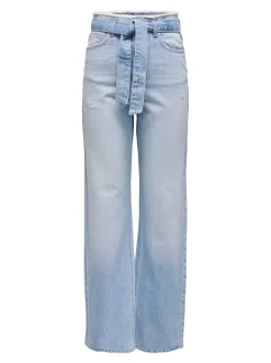 ONLMADDIE Hohe Taille Weiter Beinschnitt Jeans
