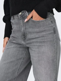 ONLMADISON Hohe Taille Weiter Beinschnitt Jeans
