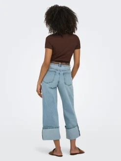ONLMADISON Hohe Taille Weiter Beinschnitt Jeans