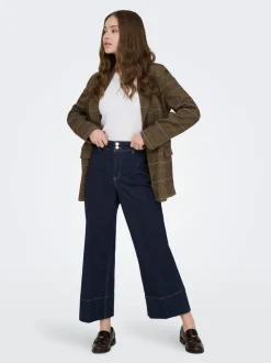 ONLMADISON Hohe Taille Weiter Beinschnitt Verkürzt Jeans