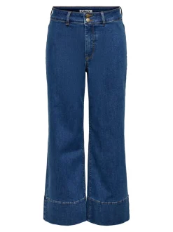 ONLMADISON Hohe Taille Weiter Beinschnitt Verkürzt Jeans