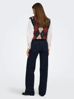 ONLMADISON Hohe Taille Weiter Beinschnitt Jeans