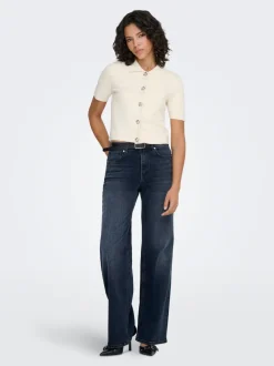 ONLMADISON Hohe Taille Weiter Beinschnitt Jeans