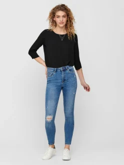 ONLMILA Hohe Taille Skinny Fit Knöchellang Jeans