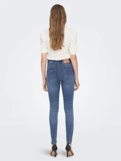 ONLMILA Hohe Taille Skinny Fit Knöchellang Jeans