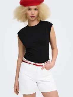 ONLPHINE Hohe Taille Normal geschnitten Jeans-Shorts