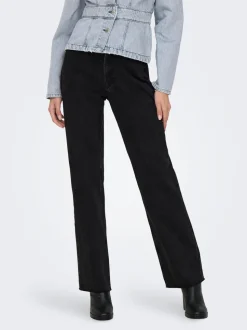 ONLRILEY Hohe Taille Gerade geschnitten Jeans