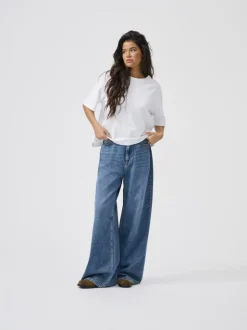 ONLSILKY Hohe Taille Weiter Beinschnitt Jeans