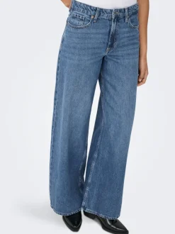 ONLSILKY Hohe Taille Weiter Beinschnitt Jeans