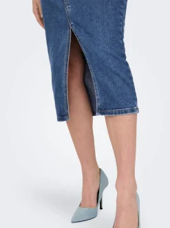 ONLSIRI Denim Jeansrock Midirock