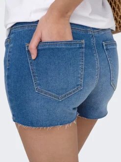 ONLWAUW Mittlere Taille Normal geschnitten Jeans-Shorts