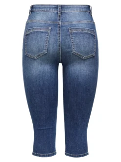 ONLWAUW Mittlere Taille Normal geschnitten Caprihose
