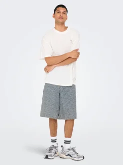 ONSCARL Mittlere Taille Ballon Schnitt 5-Pocket-Shorts