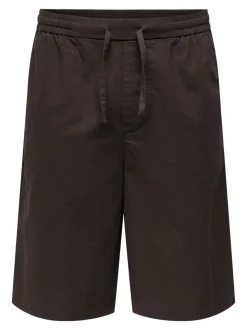 ONSDAVES Weiter Beinschnitt Leinen Shorts