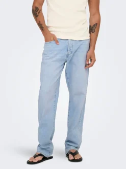 ONSEDGE Mittlere Taille Gerade geschnitten Jeans