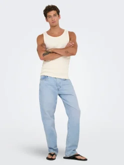 ONSEDGE Mittlere Taille Gerade geschnitten Jeans