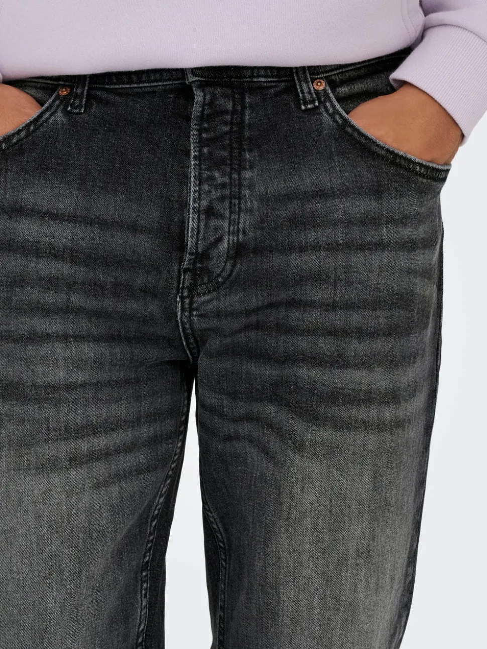 ONSEDGE Mittlere Taille Gerade geschnitten Jeans