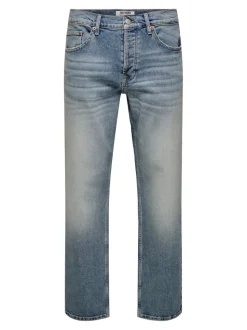 ONSEDGE Mittlere Taille Gerade geschnitten Jeans