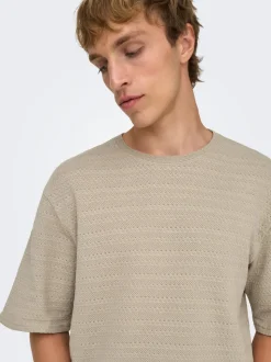ONSGIVO Gestricktes T-Shirt