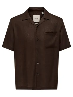 ONSLAURENCE Leinen Hawaii-Hemd