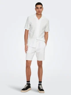 ONSLINUS Normal geschnitten Leinen Shorts