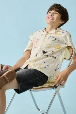 OSJLUKE Hawaii-Hemd