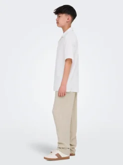 OSJSINUS Locker geschnitten Leinen Hose