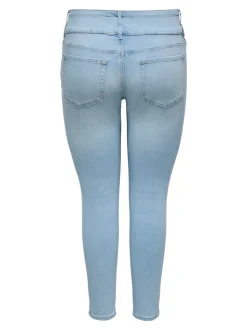 CARANNA Hohe Taille Skinny Fit Knöchellang Jeans