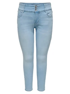 CARANNA Hohe Taille Skinny Fit Knöchellang Jeans