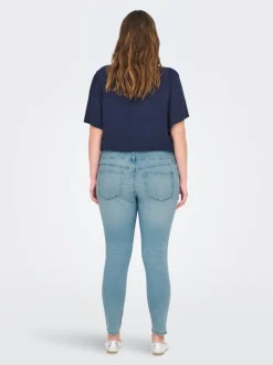 CARANNA Hohe Taille Skinny Fit Knöchellang Jeans