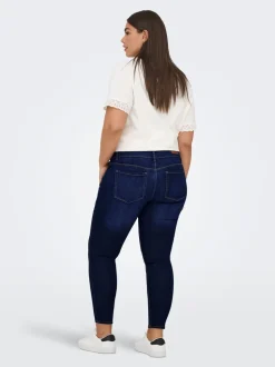 CARANNA Hohe Taille Skinny Fit Knöchellang Jeans