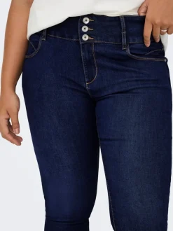 CARANNA Hohe Taille Skinny Fit Knöchellang Jeans