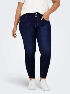 CARANNA Hohe Taille Skinny Fit Knöchellang Jeans