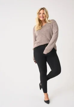 CARANNA Hohe Taille Skinny Fit Knöchellang Jeans