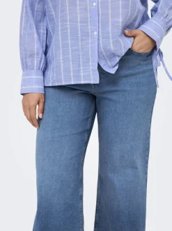 CARBILLY Hohe Taille Weiter Beinschnitt Jeans