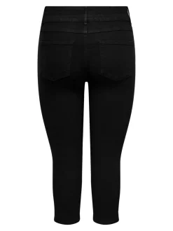 CARCRUZ Hohe Taille Capri Jeans