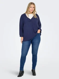 CARCRUZ Hohe Taille Skinny Fit Knöchellang Jeans