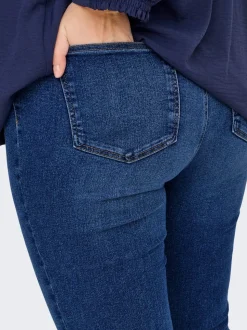 CARCRUZ Hohe Taille Skinny Fit Knöchellang Jeans
