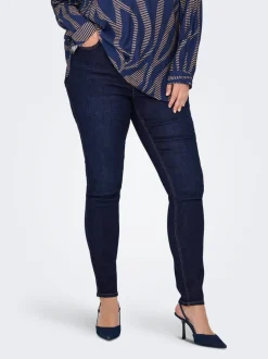 CARCRUZ Hohe Taille Skinny Fit Knöchellang Jeans