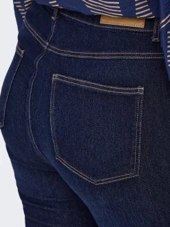 CARCRUZ Hohe Taille Skinny Fit Knöchellang Jeans